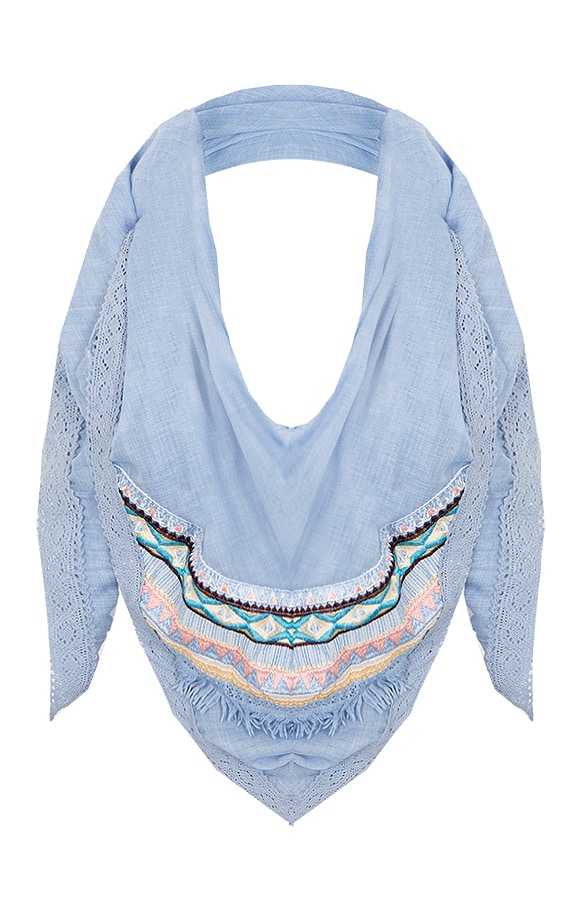Boho Sjaal Jeansblauw – shoparchief