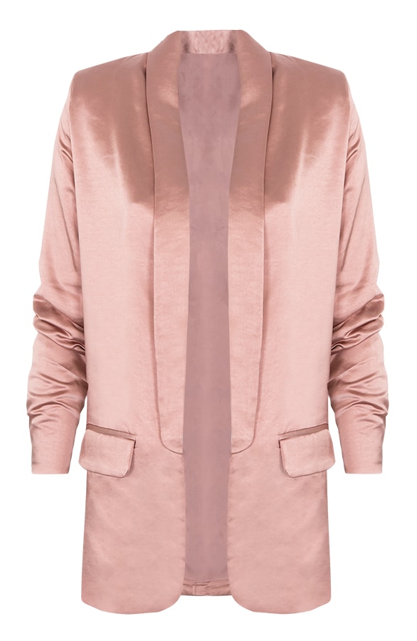 Boyfriend Blazer Zijde Oud Roze – shoparchief