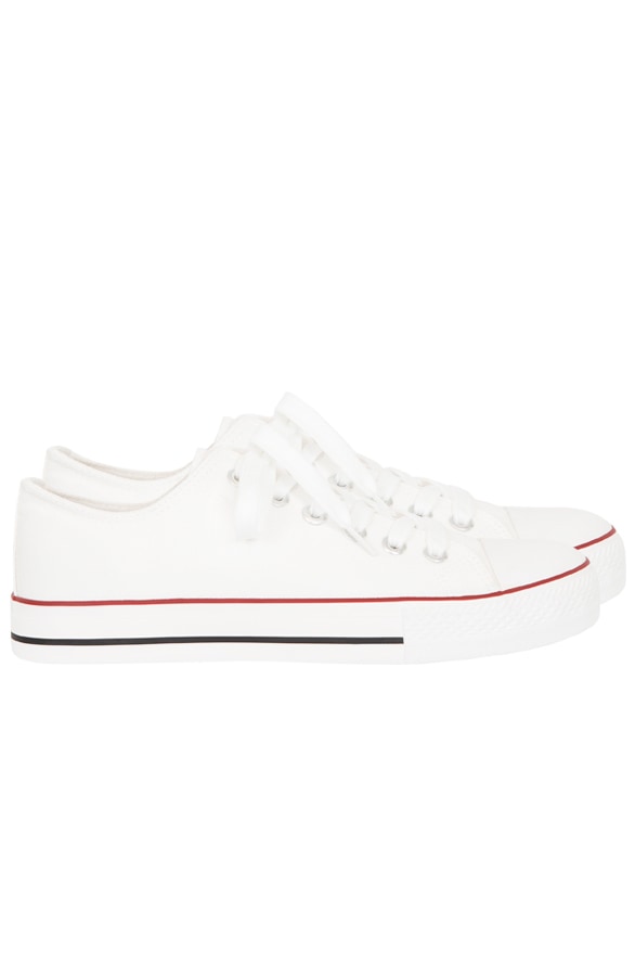Canvas Sneakers Wit – shoparchief