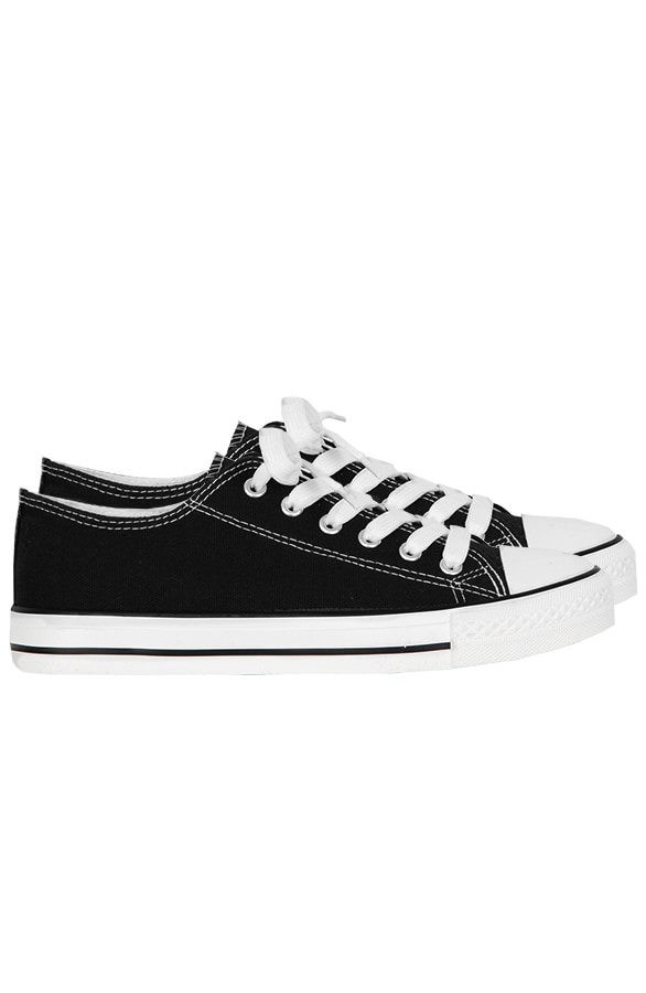 Canvas Sneakers Zwart – shoparchief