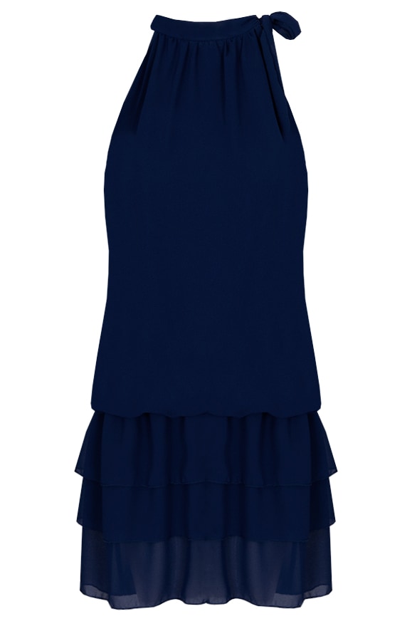 Halter Jurk Marineblauw – shoparchief