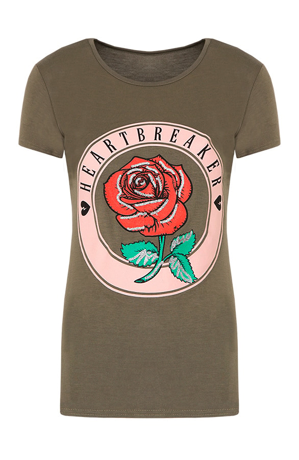 Heartbreaker Top Legergroen – shoparchief