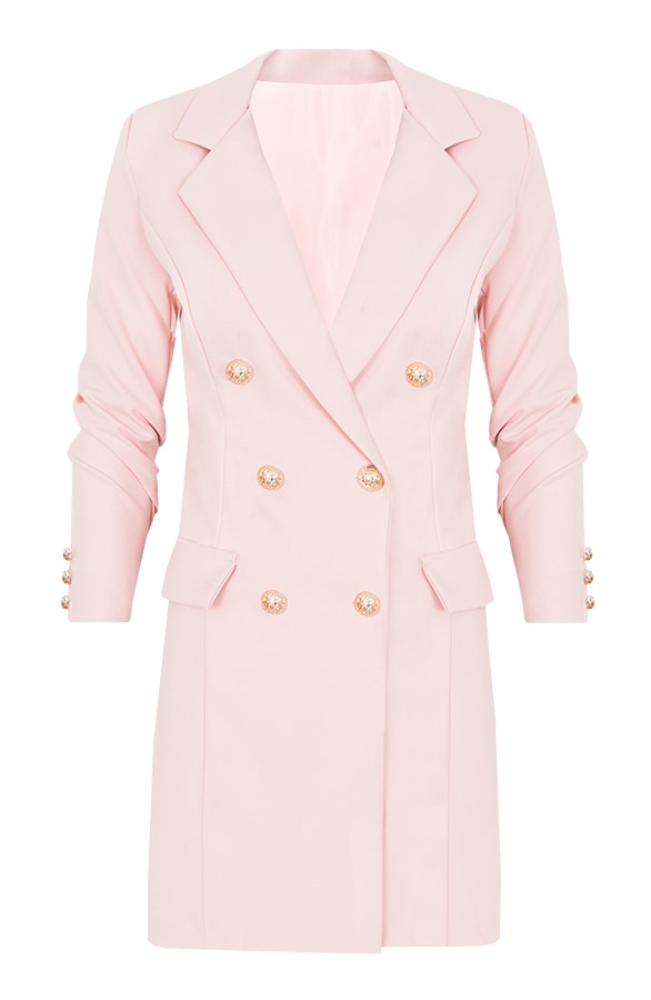 Lange Blazer Button Roze – shoparchief