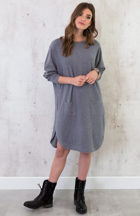 Comfy Trui Lang Grijs – shoparchief