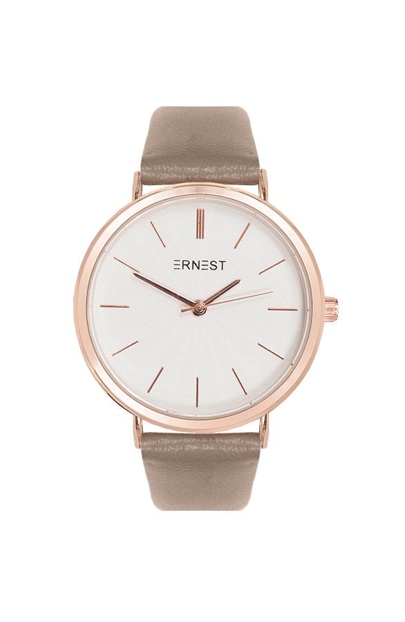 Leren Horloge Taupe – shoparchief