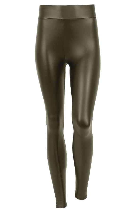 Leren Legging Groen – shoparchief