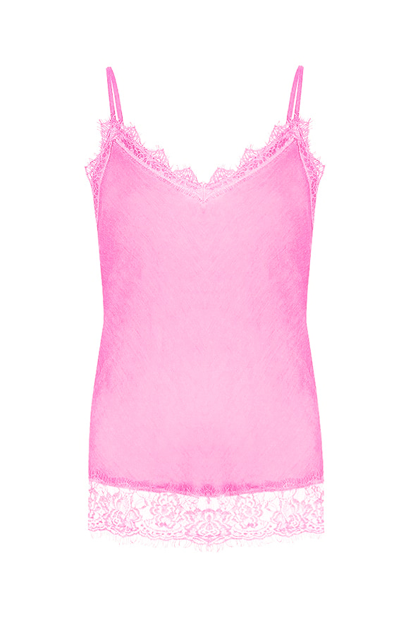 Romance Lace Top Neon Roze – shoparchief, foto 5