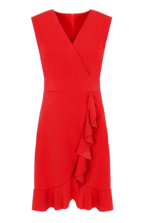 Ruches V Jurk Rood – shoparchief