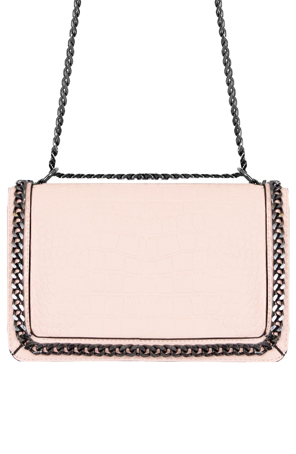 Slangenprint Chain Tas Roze – shoparchief