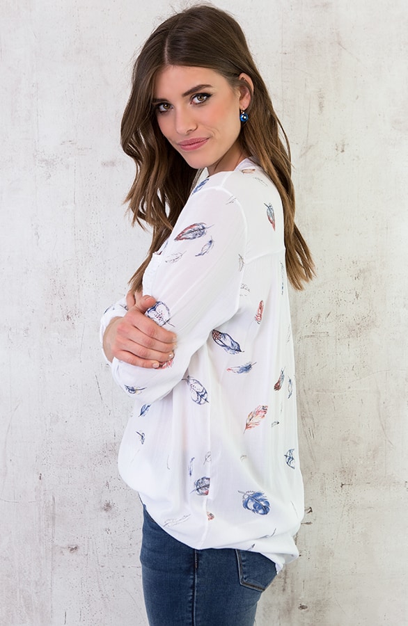 Veren Blouse Pailletten Wit – shoparchief, foto 3