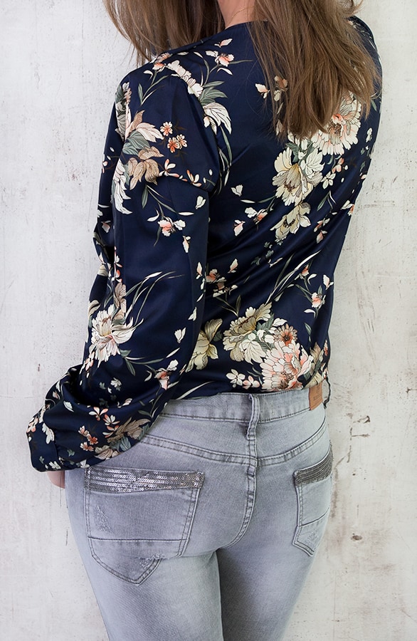 Body Met Bloemen Marine – shoparchief, foto 3