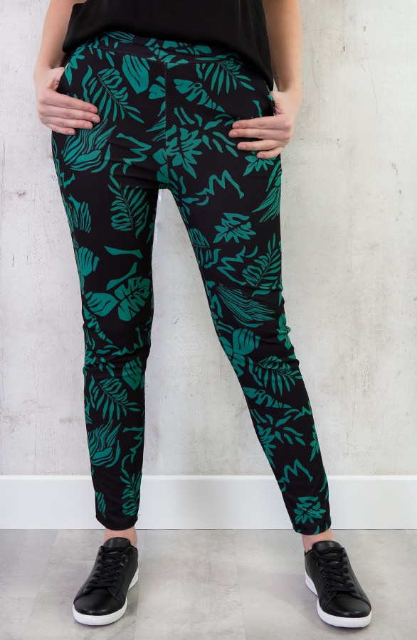 Palm Broek Zwart Groen – shoparchief, foto 2