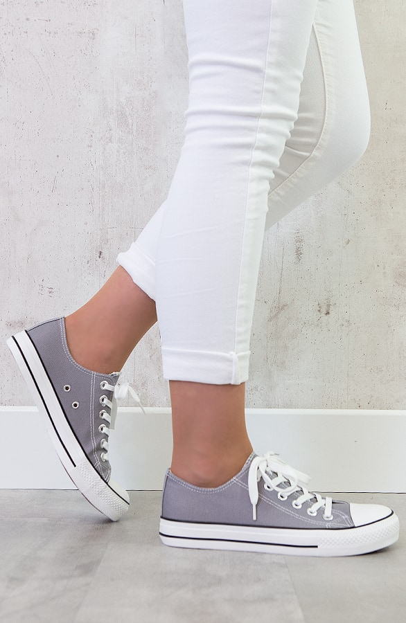 Canvas Sneakers Grijs – shoparchief, foto 3