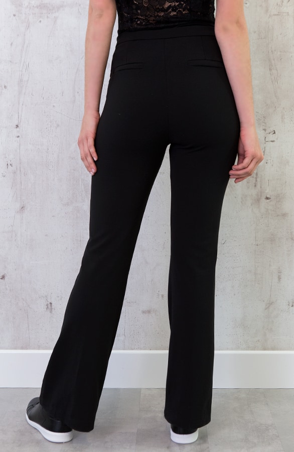 Flared Waisted Broek Zwart – shoparchief, foto 6