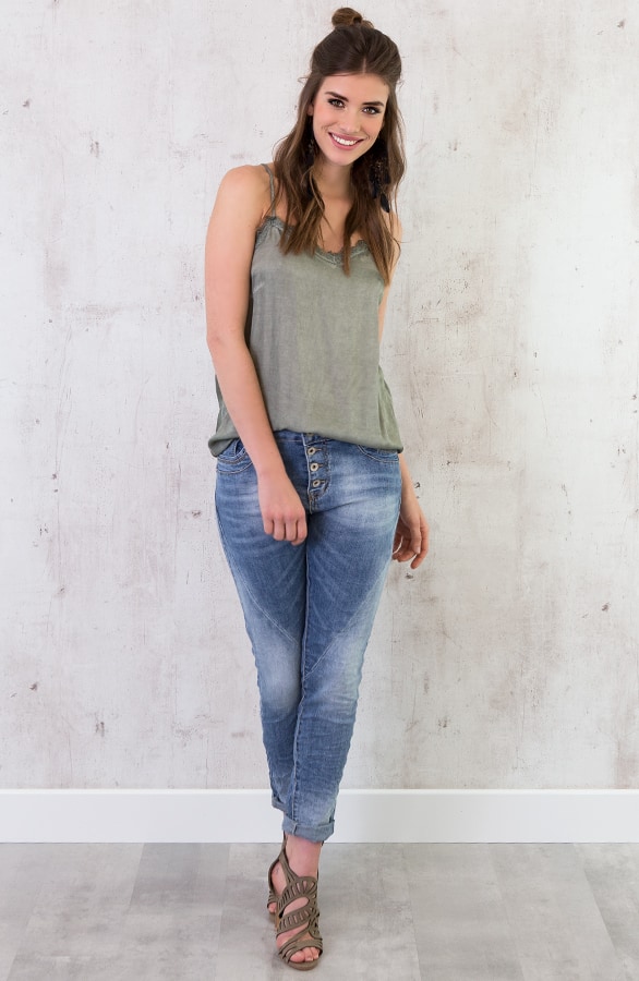 Top Kanten Rug Legergroen – shoparchief, foto 3