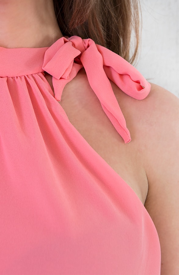 Halter Jurk Koraal – shoparchief, foto 5