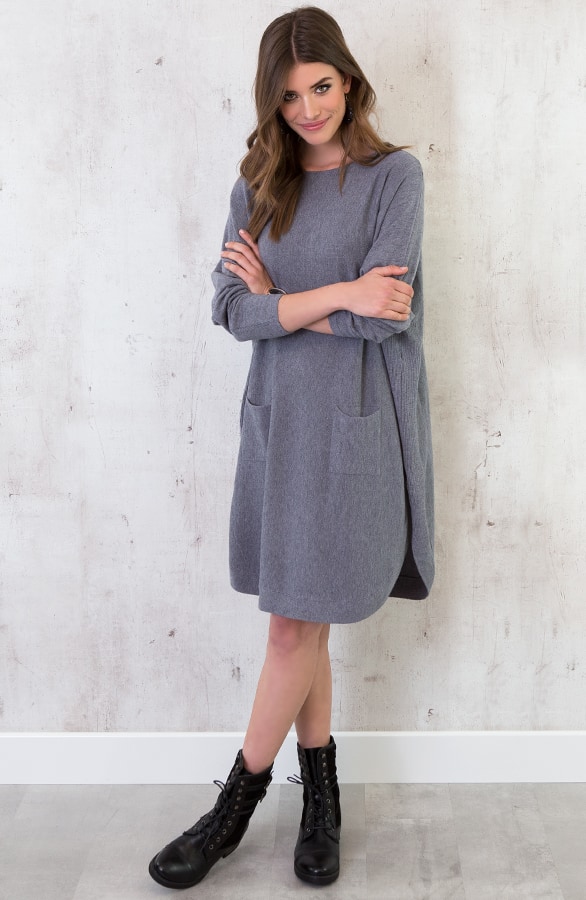 Comfy Trui Lang Grijs – shoparchief, foto 3