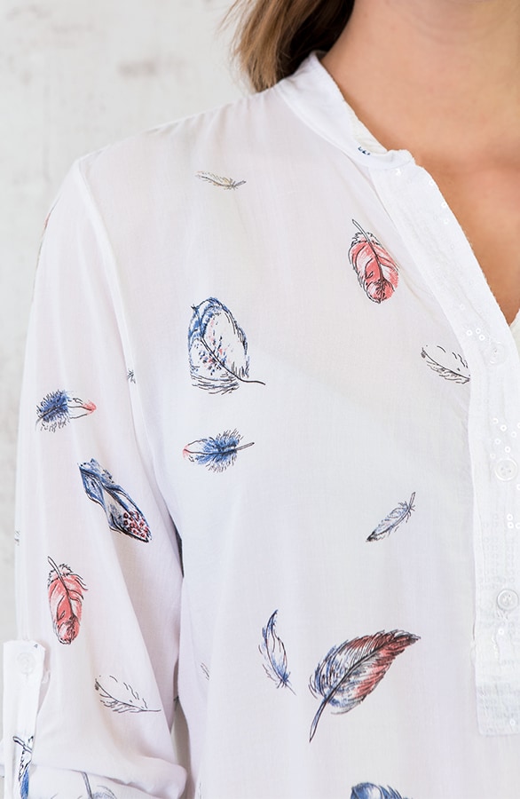 Veren Blouse Pailletten Wit – shoparchief, foto 6