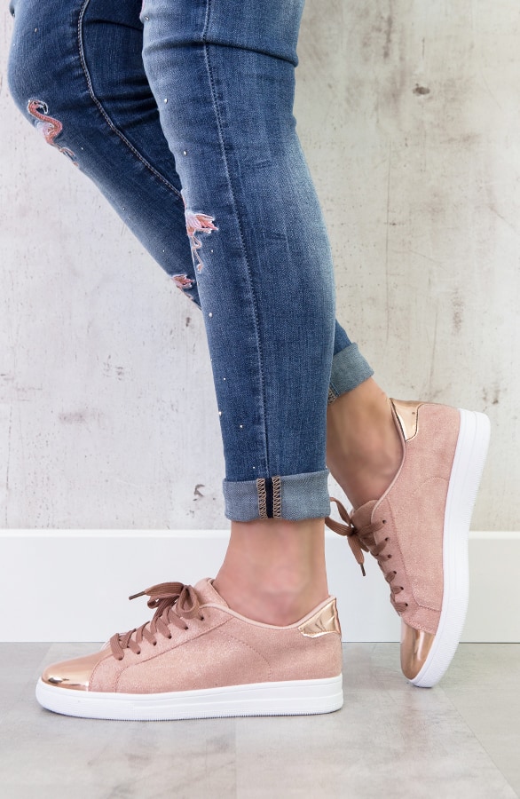 Glitter Sneakers Metallic Roze – shoparchief, foto 2