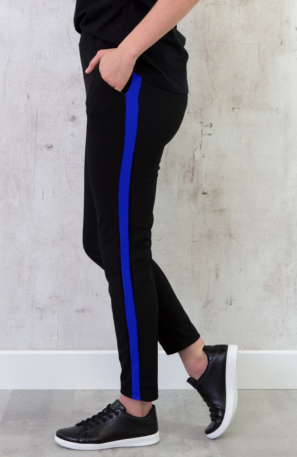 Broek Met Bies Kobalt – shoparchief, foto 2