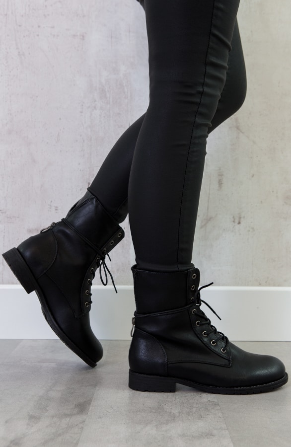Biker Buckle Zip Boots, Alle Schuhe, Foto 5