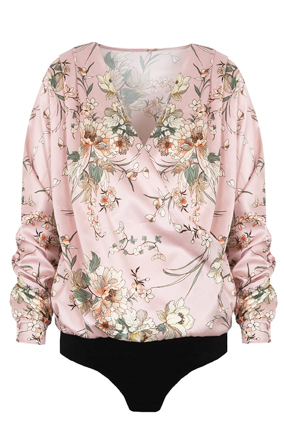 Body Met Bloemen Roze – shoparchief
