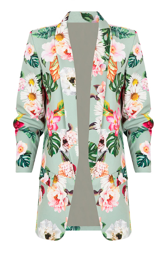 Boyfriend Blazer Bloemen Oase – shoparchief