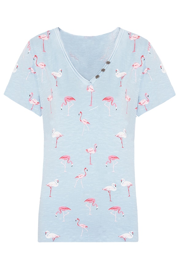 Flamingo Top Blauw – shoparchief