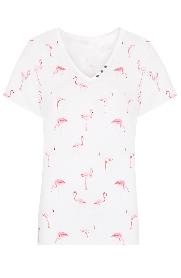 Flamingo Top Wit – shoparchief