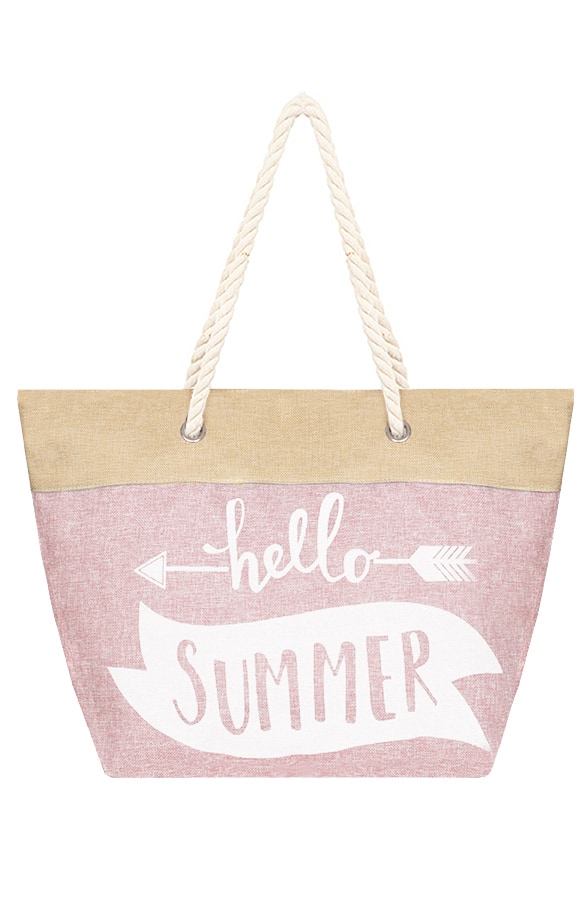 Hello Summer Strandtas Roze – shoparchief