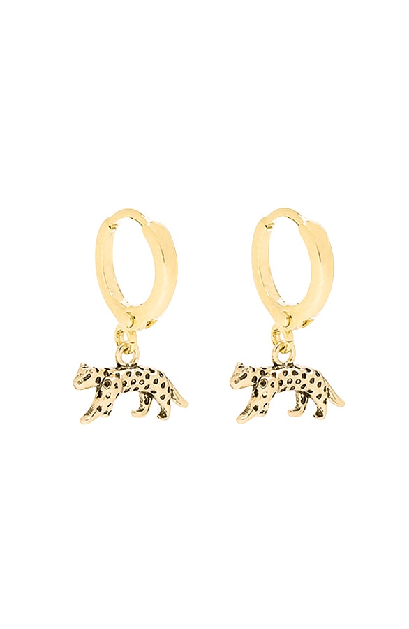 Leopard Oorbellen Goud – shoparchief