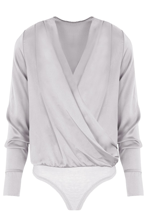 Zijde Overslag Body Grijs – shoparchief