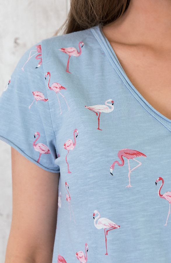 Flamingo Top Blauw – shoparchief, foto 4