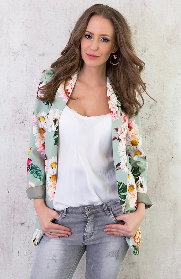 Boyfriend Blazer Bloemen Oase – shoparchief, foto 6
