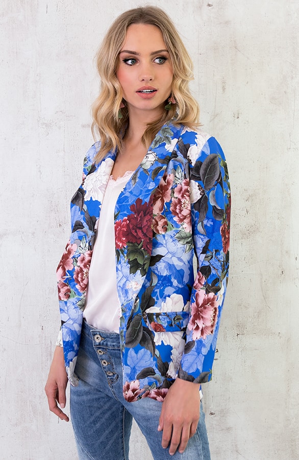 Bloemenprint Jasje Kobalt – shoparchief, foto 2