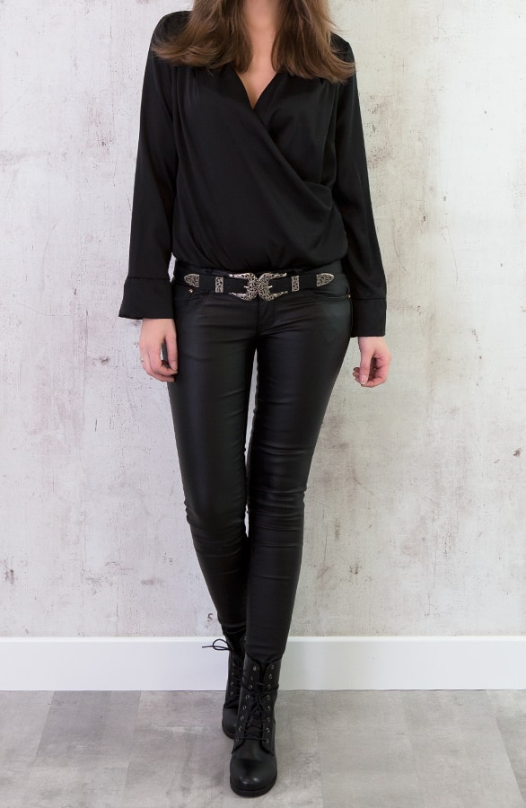 Zijde Overslag Body Zwart – shoparchief, foto 3