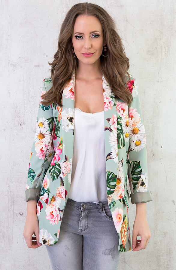 Boyfriend Blazer Bloemen Oase – shoparchief, foto 5