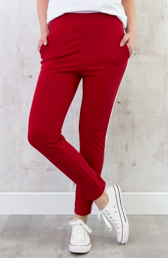 Broek Met Bies Rood Wit – shoparchief, foto 3