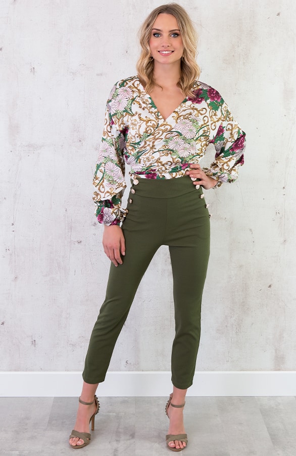 Overslag Blouse Deluxe Creme – shoparchief, foto 3