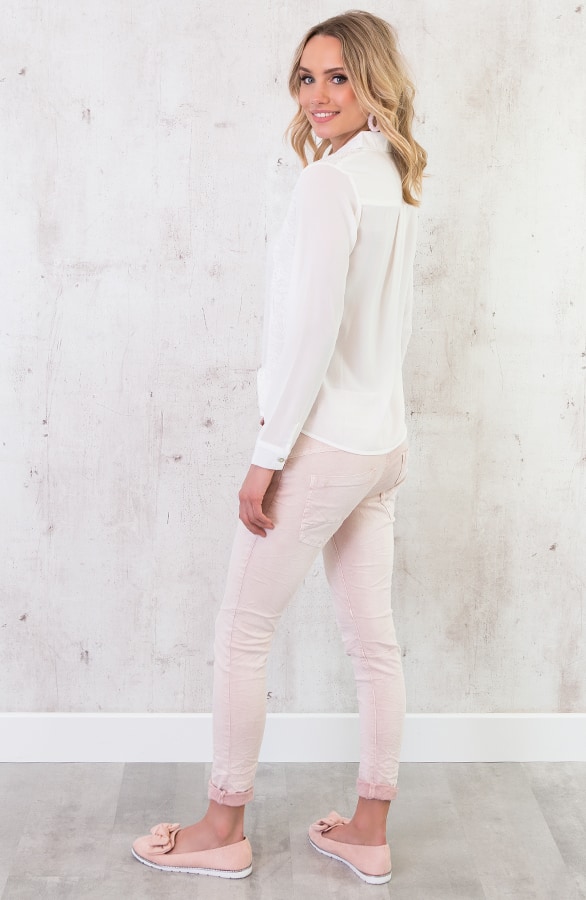 Blouse Met Kant Wit – shoparchief, foto 2