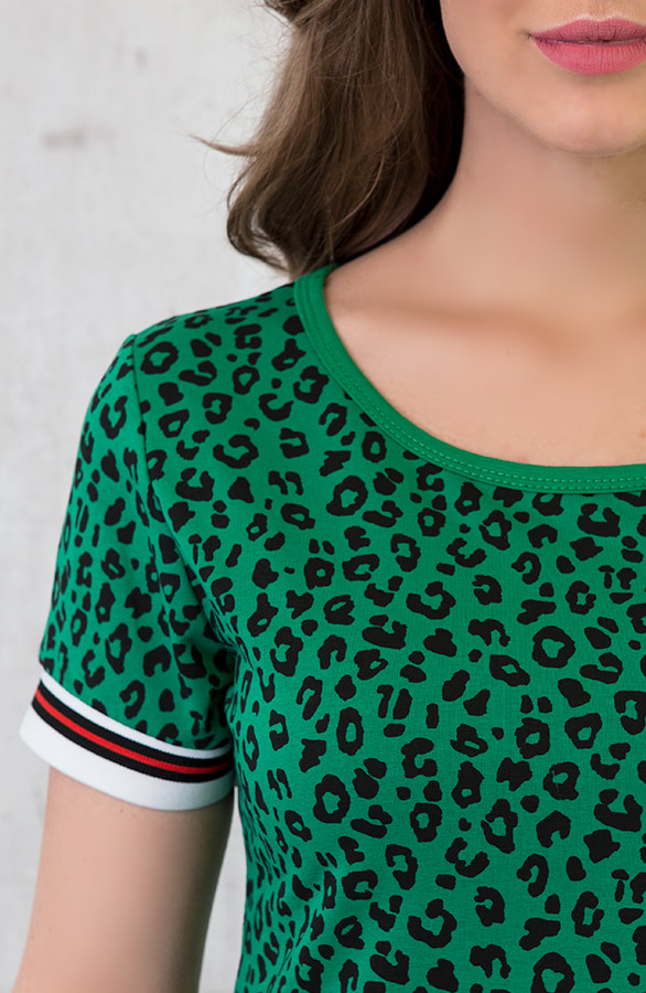 Leopard Tuniek Bies Groen – shoparchief, foto 4