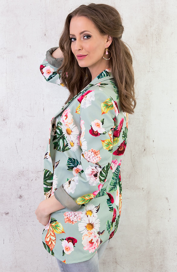 Boyfriend Blazer Bloemen Oase – shoparchief, foto 4