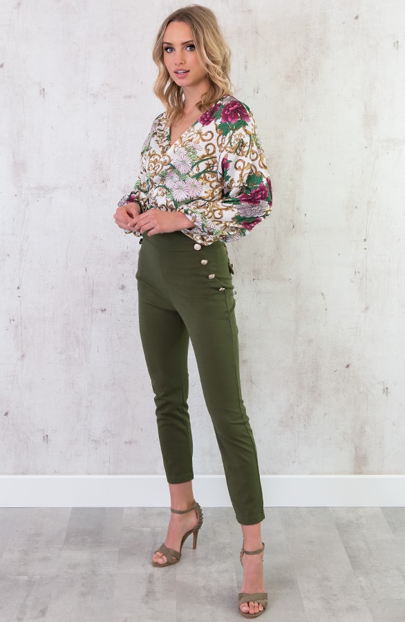 Overslag Blouse Deluxe Creme – shoparchief, foto 4