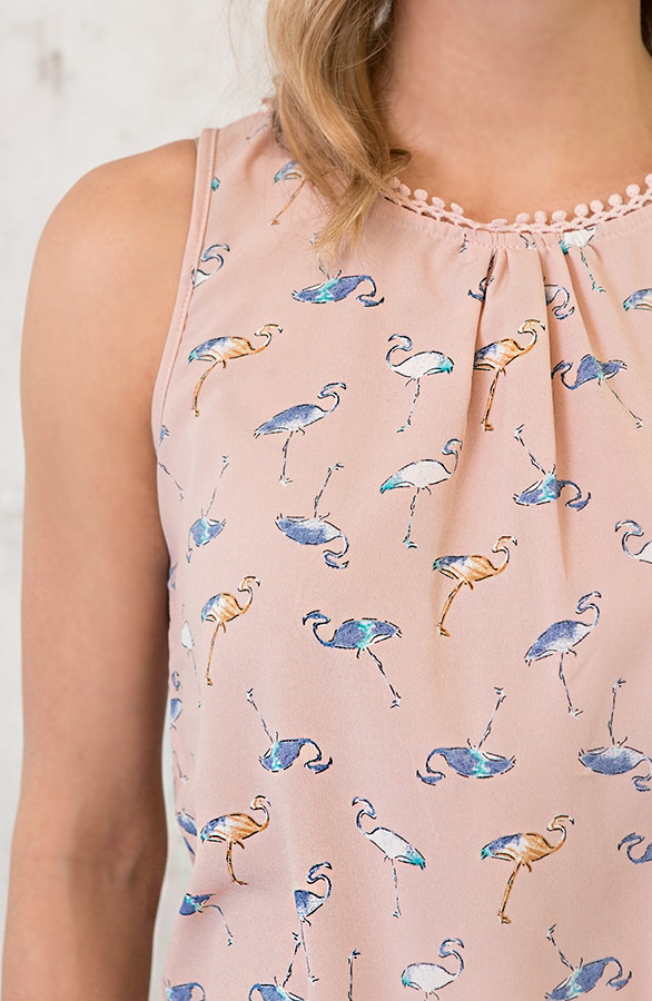 Top Met Flamingo's Roze – shoparchief, foto 4