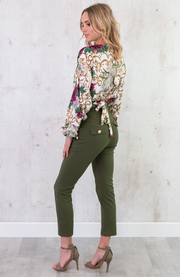 Overslag Blouse Deluxe Creme – shoparchief, foto 5