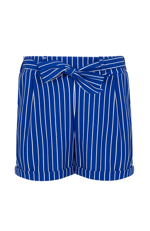 Basic Strik Short Strepen Kobalt – shoparchief