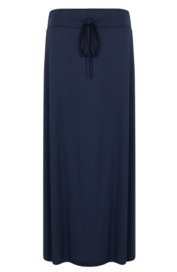 Jersey Split Rok Jeansblauw – shoparchief