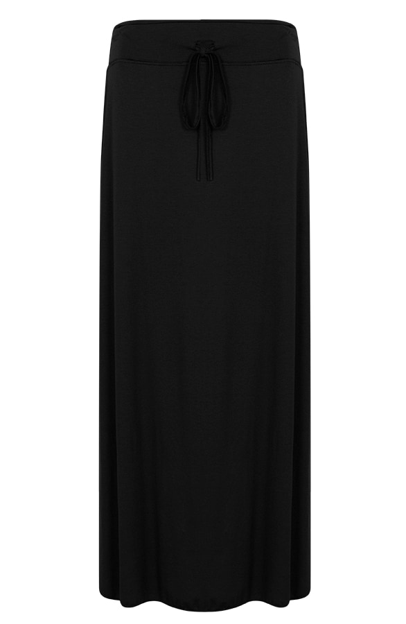 Jersey Split Rok Zwart – shoparchief
