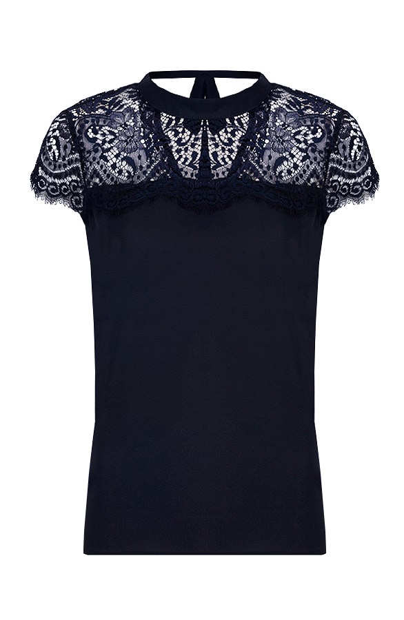 Kanten Top Romantic Marine – shoparchief