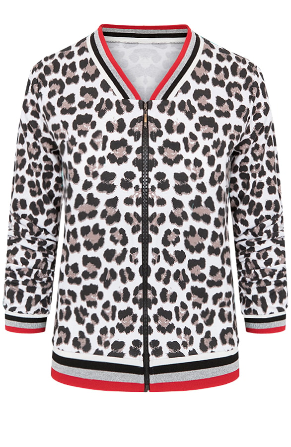Leopard Bomber Wit – shoparchief